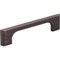 Jeffrey Alexander 96 mm Center-to-Center Brushed Oil Rubbed Bronze Asymmetrical Leyton Cabinet Pull 286-96DBAC - alternate 1